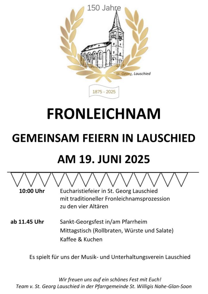Fronleichnam Feiern in Lauschied